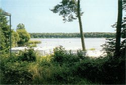 Uitzicht op het lago Gudower See